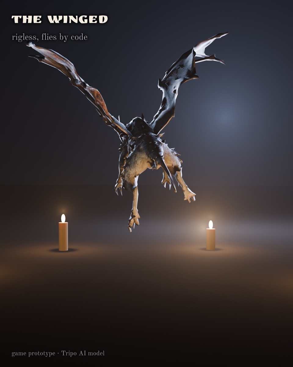The Winged in flight