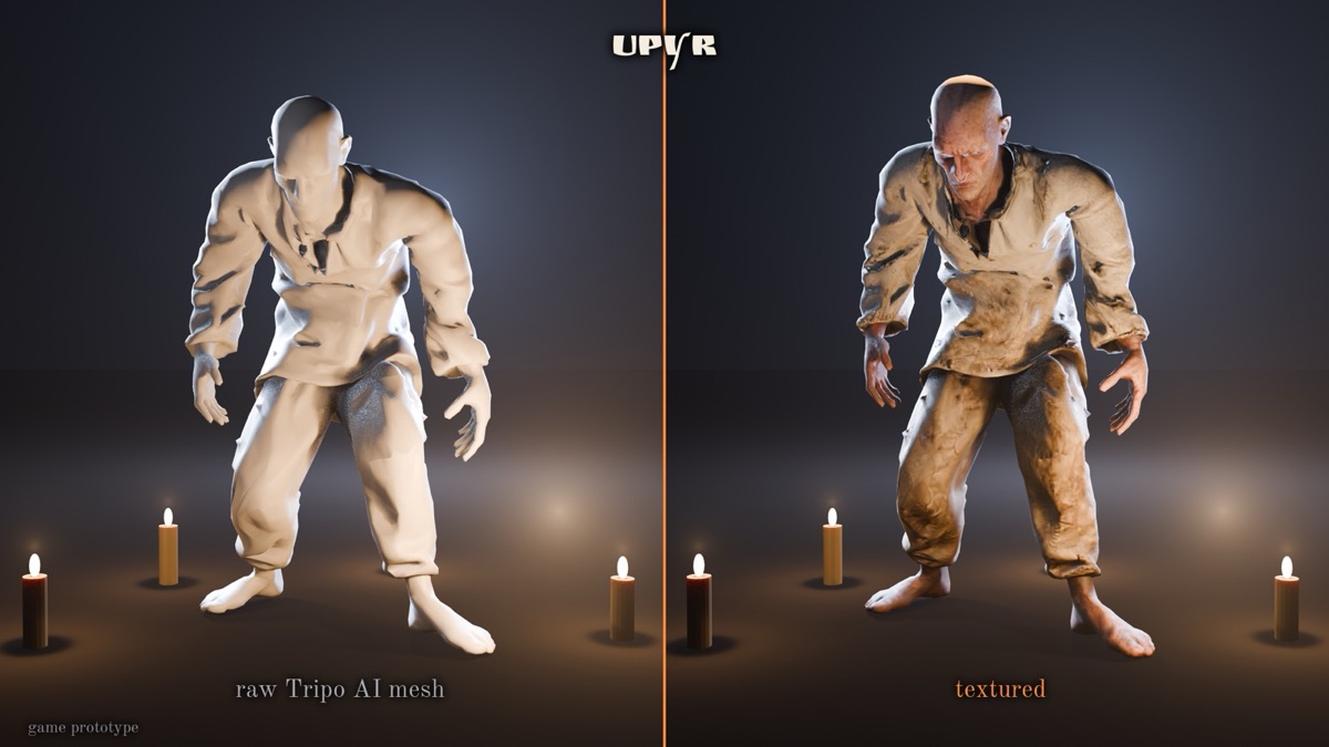Upyr: clay and texture